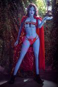AIBEI New Christmas First Love 158cm Real Doll C Cup Jelly Breasts Lifelike Blue Fantasy Adult Elf Sex Dolls invented by AUTOMATIC WOMAN